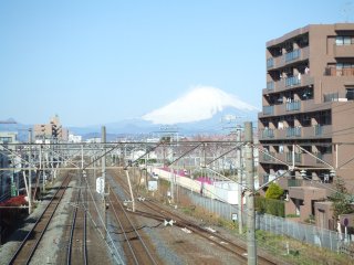 東海道線から見る富士山