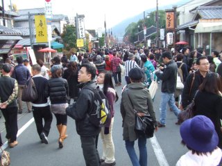 天龍寺前の通り