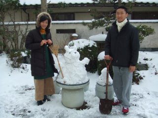 雪だるまつくり